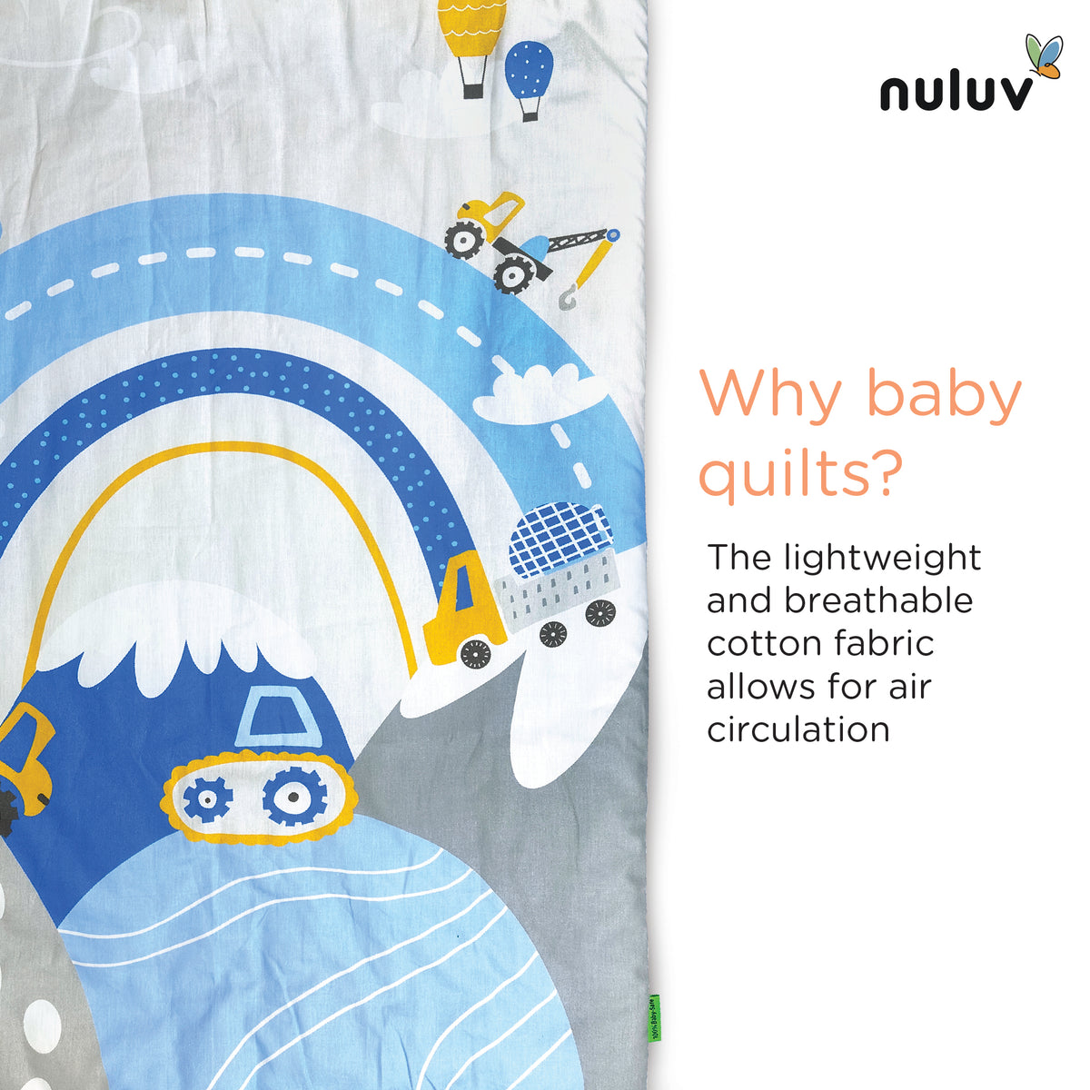 Nuluv Baby Quilt for Newborns
