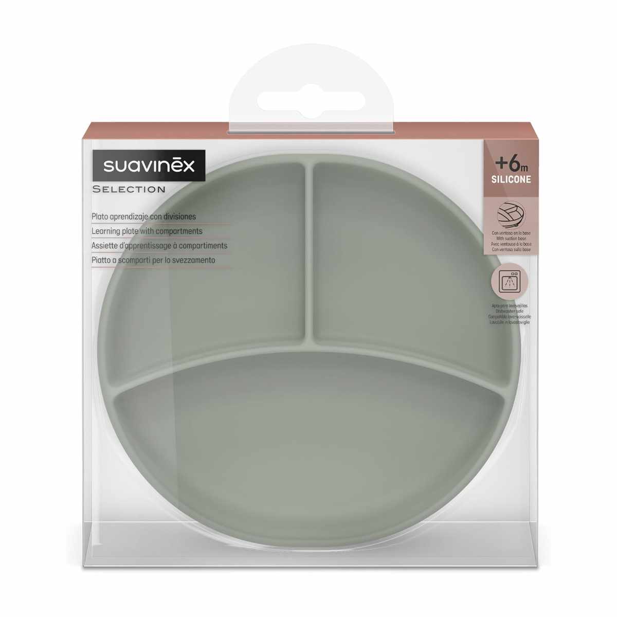 Suavinex Silicone Divided Suction Plate - Suavinex baby product